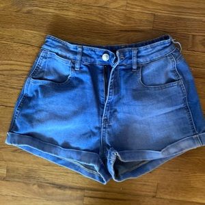 Kendall and Kylie high waisted Jean shorts